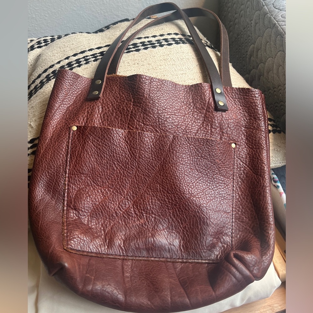 Portland leather Almost Perfect tote- medium